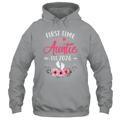 First Time Auntie Promoted To Auntie Est 2027 Mothers Day Shirt & Tank Top | teecentury