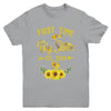 First Time Big Sister Est 2024 Sunflower Promoted To Sister Youth Shirt | teecentury