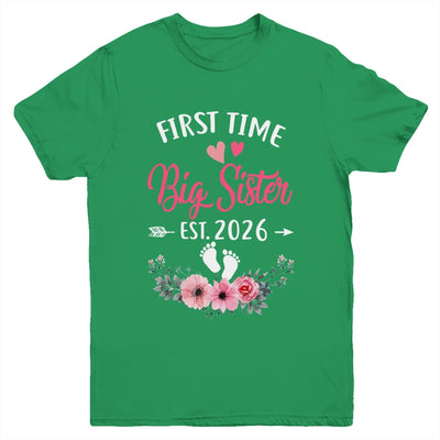 First Time Big Sister Promoted To Sister Est 2027 Youth Shirt | teecentury