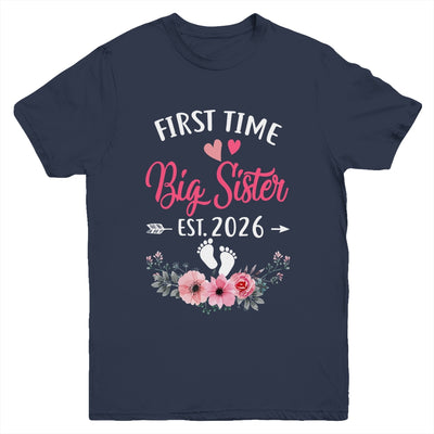 First Time Big Sister Promoted To Sister Est 2027 Youth Shirt | teecentury