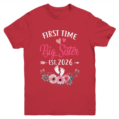 First Time Big Sister Promoted To Sister Est 2027 Youth Shirt | teecentury