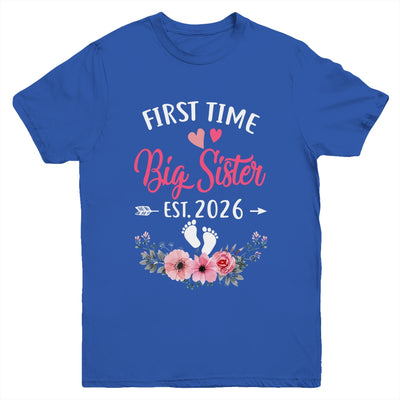First Time Big Sister Promoted To Sister Est 2027 Youth Shirt | teecentury