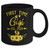 First Time Gigi Est 2024 Sunflower Promoted To Gigi Mug | teecentury