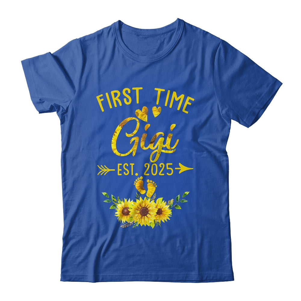 First Time Gigi Est 2025 Sunflower Promoted To Gigi Shirt & Tank Top | teecentury