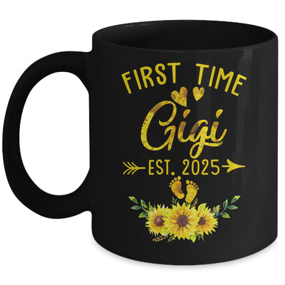 First Time Gigi Est 2025 Sunflower Promoted To Gigi Mug | teecentury