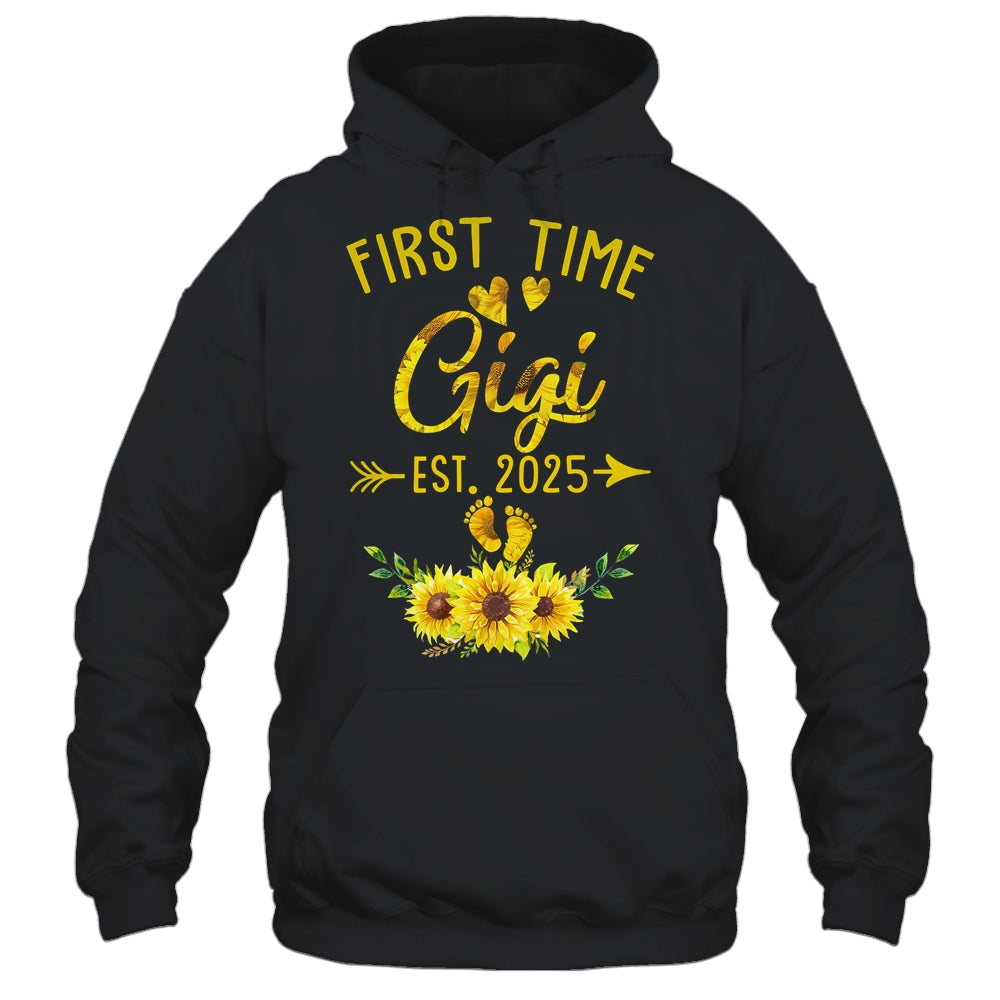 First Time Gigi Est 2025 Sunflower Promoted To Gigi Shirt & Tank Top | teecentury