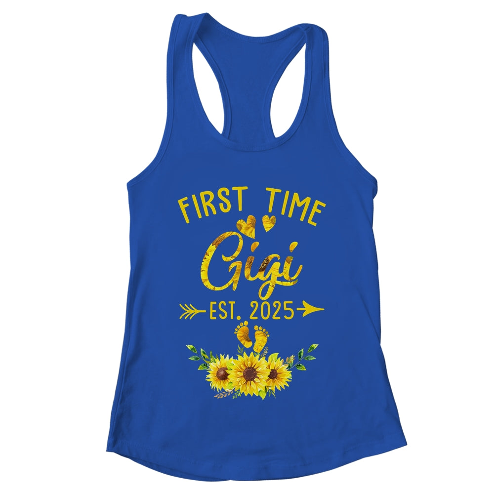 First Time Gigi Est 2025 Sunflower Promoted To Gigi Shirt & Tank Top | teecentury