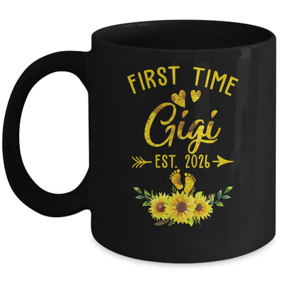 First Time Gigi Est 2026 Sunflower Promoted To Gigi Mug | teecentury