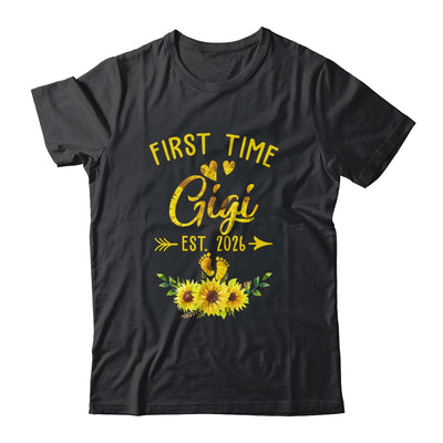 First Time Gigi Est 2026 Sunflower Promoted To Gigi Shirt & Tank Top | teecentury