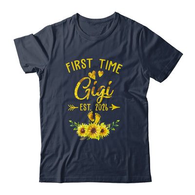 First Time Gigi Est 2026 Sunflower Promoted To Gigi Shirt & Tank Top | teecentury