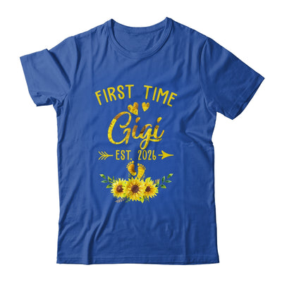 First Time Gigi Est 2026 Sunflower Promoted To Gigi Shirt & Tank Top | teecentury