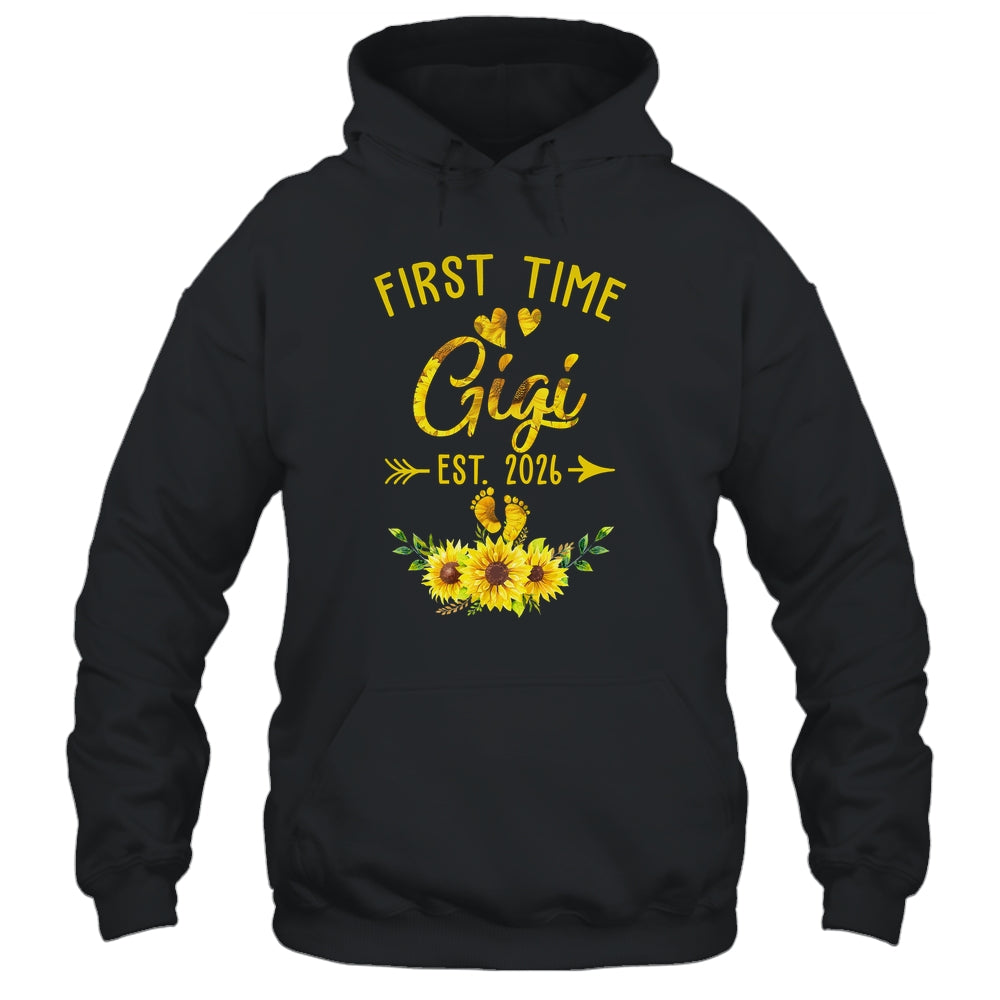First Time Gigi Est 2026 Sunflower Promoted To Gigi Shirt & Tank Top | teecentury