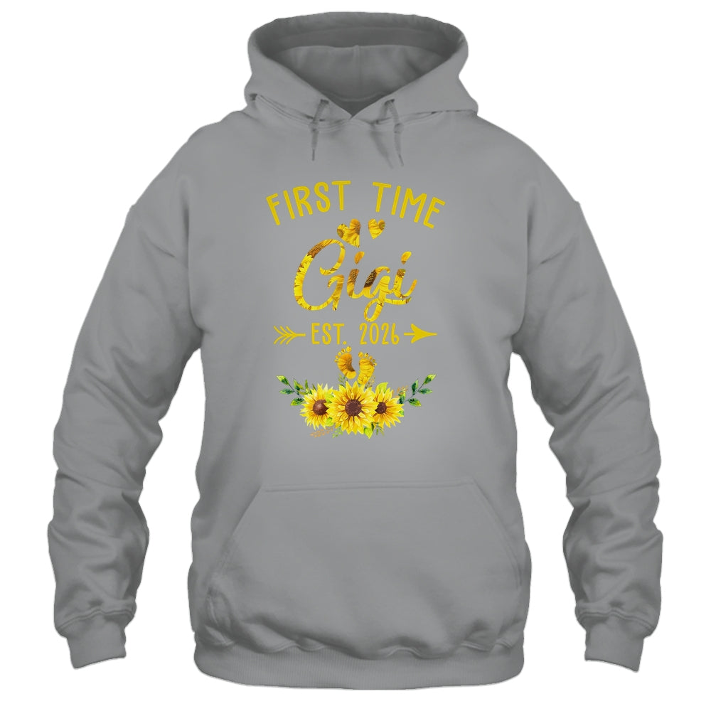 First Time Gigi Est 2026 Sunflower Promoted To Gigi Shirt & Tank Top | teecentury