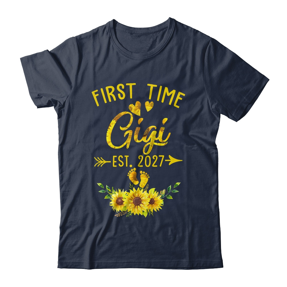 First Time Gigi Est 2027 Sunflower Promoted To Gigi Shirt & Tank Top | teecentury
