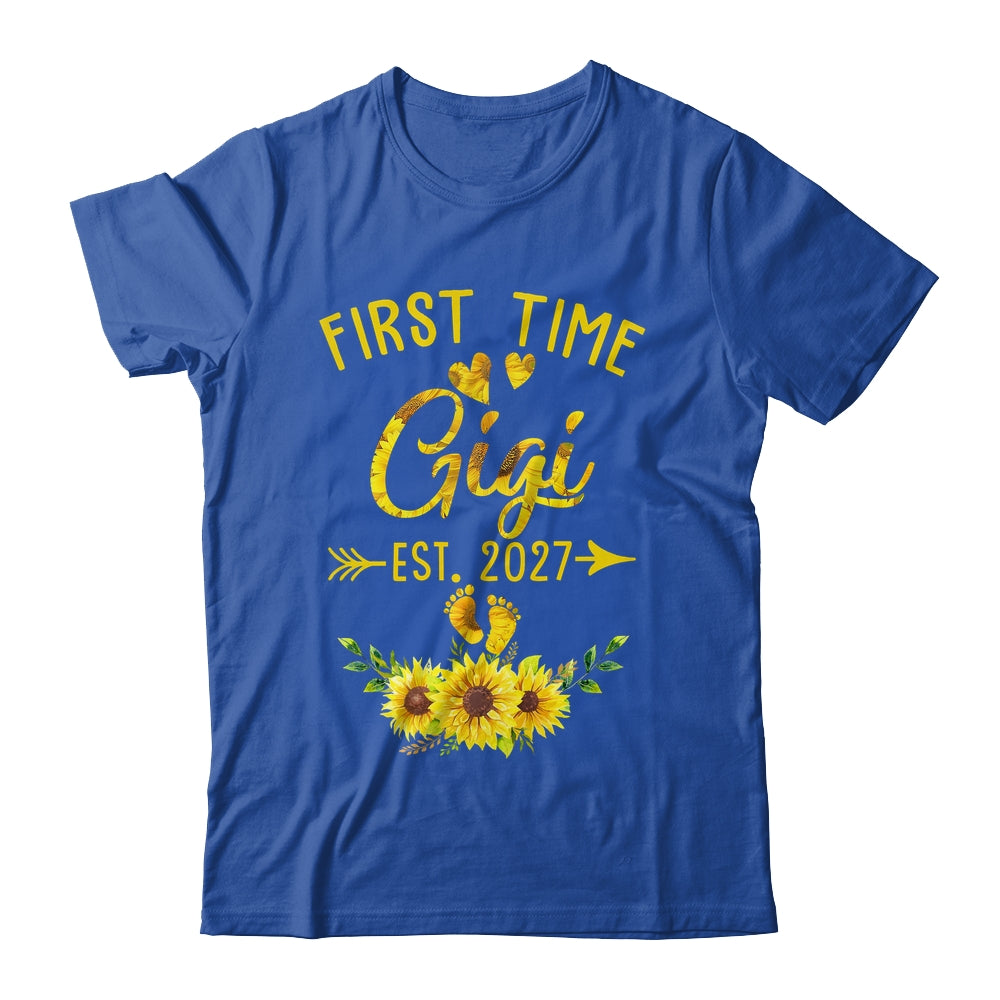 First Time Gigi Est 2027 Sunflower Promoted To Gigi Shirt & Tank Top | teecentury