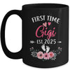 First Time Gigi Promoted To Gigi Est 2025 Mothers Day Mug | teecentury