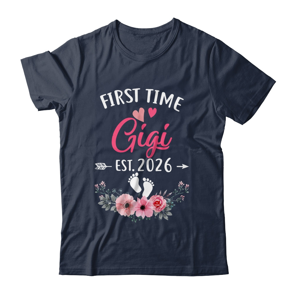First Time Gigi Promoted To Gigi Est 2026 Mothers Day Shirt & Tank Top | teecentury