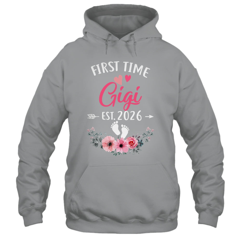 First Time Gigi Promoted To Gigi Est 2026 Mothers Day Shirt & Tank Top | teecentury
