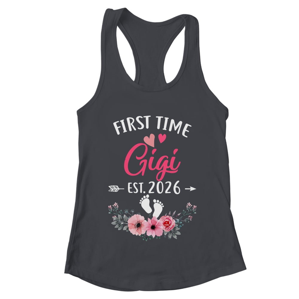 First Time Gigi Promoted To Gigi Est 2026 Mothers Day Shirt & Tank Top | teecentury
