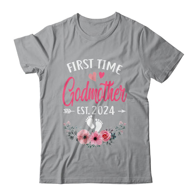 First Time Godmother Promoted To Godmother Est 2024 Shirt & Tank Top | teecentury