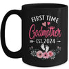 First Time Godmother Promoted To Godmother Est 2024 Mug | teecentury