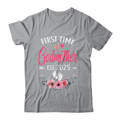 First Time Godmother Promoted To Godmother Est 2025 Mothers Day Shirt & Hoodie | teecentury