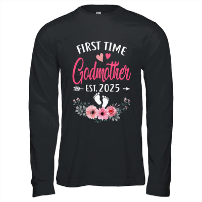 First Time Godmother Promoted To Godmother Est 2025 Mothers Day Shirt & Hoodie | teecentury