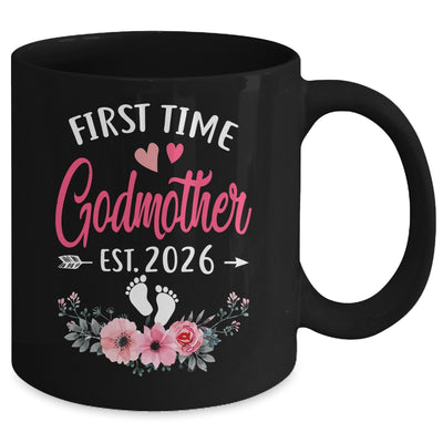 First Time Godmother Promoted To Godmother Est 2026 Mothers Day Mug | teecentury