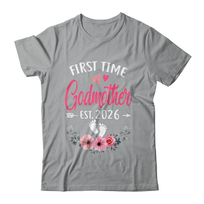 First Time Godmother Promoted To Godmother Est 2026 Mothers Day Shirt & Tank Top | teecentury