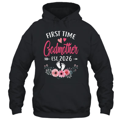 First Time Godmother Promoted To Godmother Est 2026 Mothers Day Shirt & Tank Top | teecentury