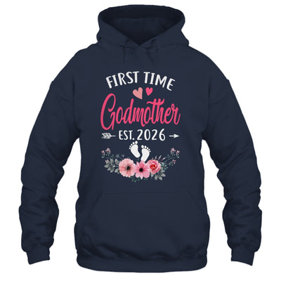 First Time Godmother Promoted To Godmother Est 2026 Mothers Day Shirt & Tank Top | teecentury