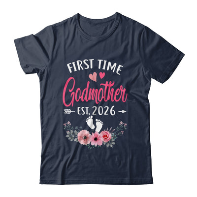 First Time Godmother Promoted To Godmother Est 2027 Mothers Day Shirt & Tank Top | teecentury