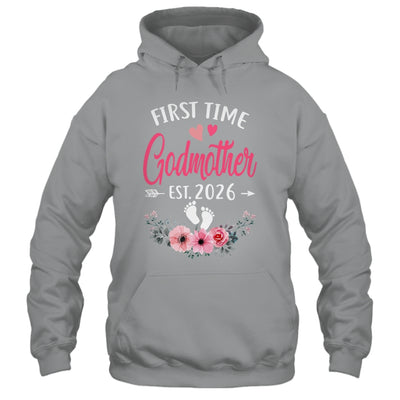 First Time Godmother Promoted To Godmother Est 2027 Mothers Day Shirt & Tank Top | teecentury