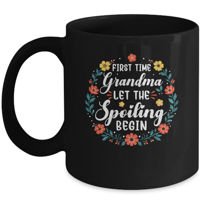 First Time Grandma Let Spoiling Begin Floral Mother'S Day Mug | teecentury