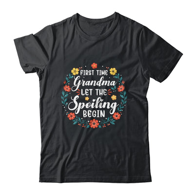 First Time Grandma Let Spoiling Begin Floral Mother'S Day Shirt & Tank Top | teecentury
