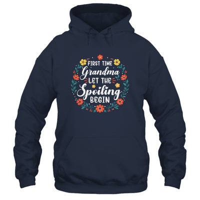 First Time Grandma Let Spoiling Begin Floral Mother'S Day Shirt & Tank Top | teecentury