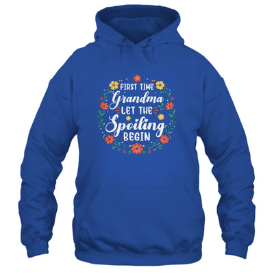 First Time Grandma Let Spoiling Begin Floral Mother'S Day Shirt & Tank Top | teecentury