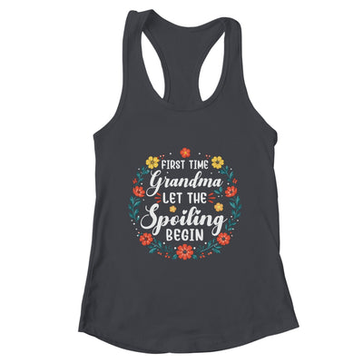 First Time Grandma Let Spoiling Begin Floral Mother'S Day Shirt & Tank Top | teecentury