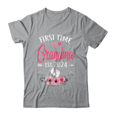 First Time Grandma Promoted To Grandma Est 2024 Mothers Day Shirt & Tank Top | teecentury