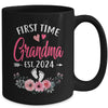 First Time Grandma Promoted To Grandma Est 2024 Mothers Day Mug | teecentury