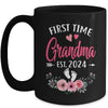 First Time Grandma Promoted To Grandma Est 2024 Mothers Day Mug | teecentury