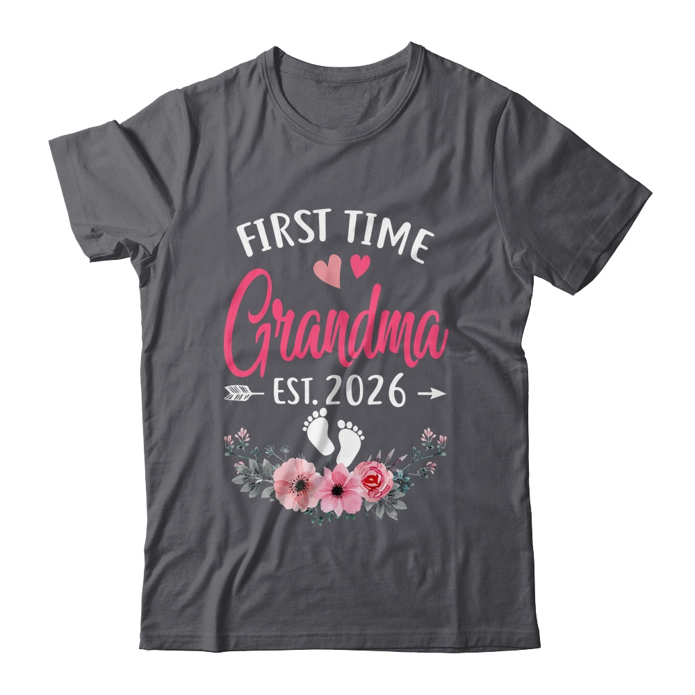 First Time Grandma Promoted To Grandma Est 2026 Mothers Day Shirt & Tank Top | teecentury