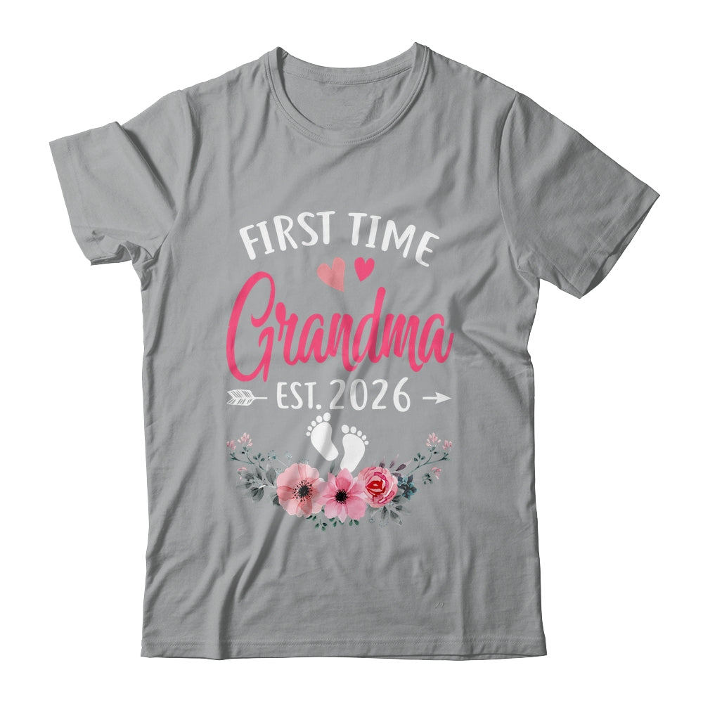 First Time Grandma Promoted To Grandma Est 2026 Mothers Day Shirt & Tank Top | teecentury