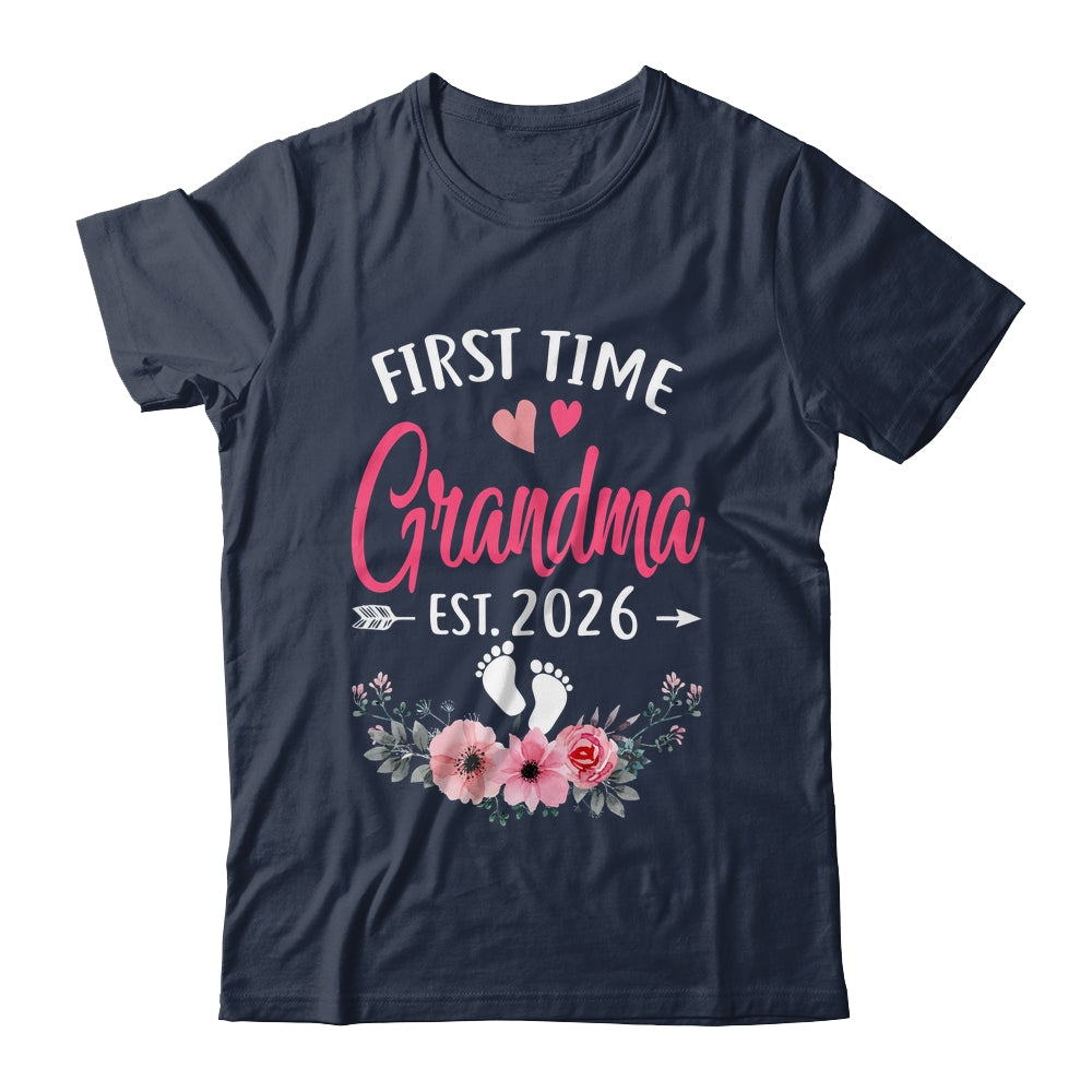 First Time Grandma Promoted To Grandma Est 2027 Mothers Day Shirt & Tank Top | teecentury