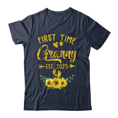 First Time Granny Est 2025 Sunflower Promoted To Granny Shirt & Tank Top | teecentury