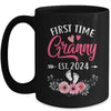 First Time Granny Promoted To Granny Est 2024 Mothers Day Mug | teecentury