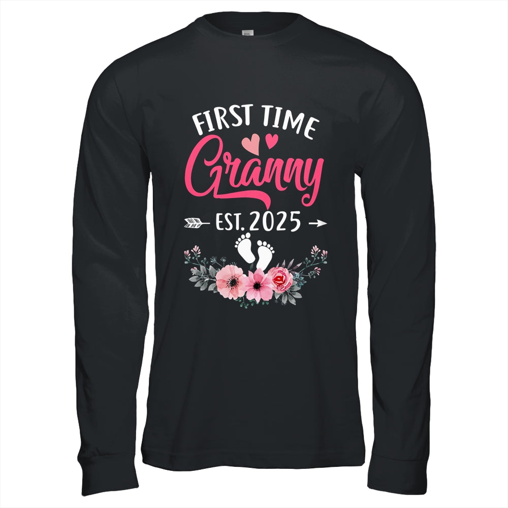 First Time Granny Promoted To Granny Est 2025 Mothers Day Shirt & Hoodie | teecentury