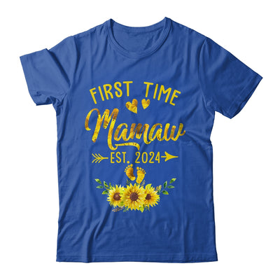 First Time Mamaw Est 2024 Sunflower Promoted To Mamaw Shirt & Tank Top | teecentury