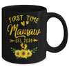 First Time Mamaw Est 2024 Sunflower Promoted To Mamaw Mug | teecentury