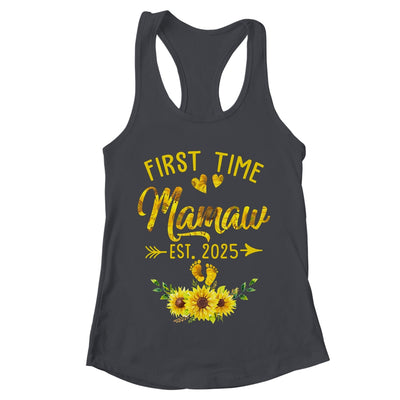 First Time Mamaw Est 2025 Sunflower Promoted To Mamaw Shirt & Tank Top | teecentury